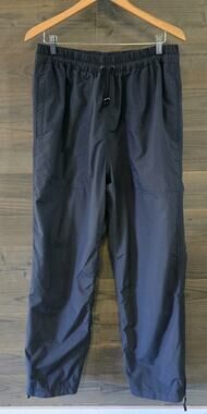 Walls Water Rain Pants Men XL Dark Blue Nylon Lined Windproof Ankle Zip